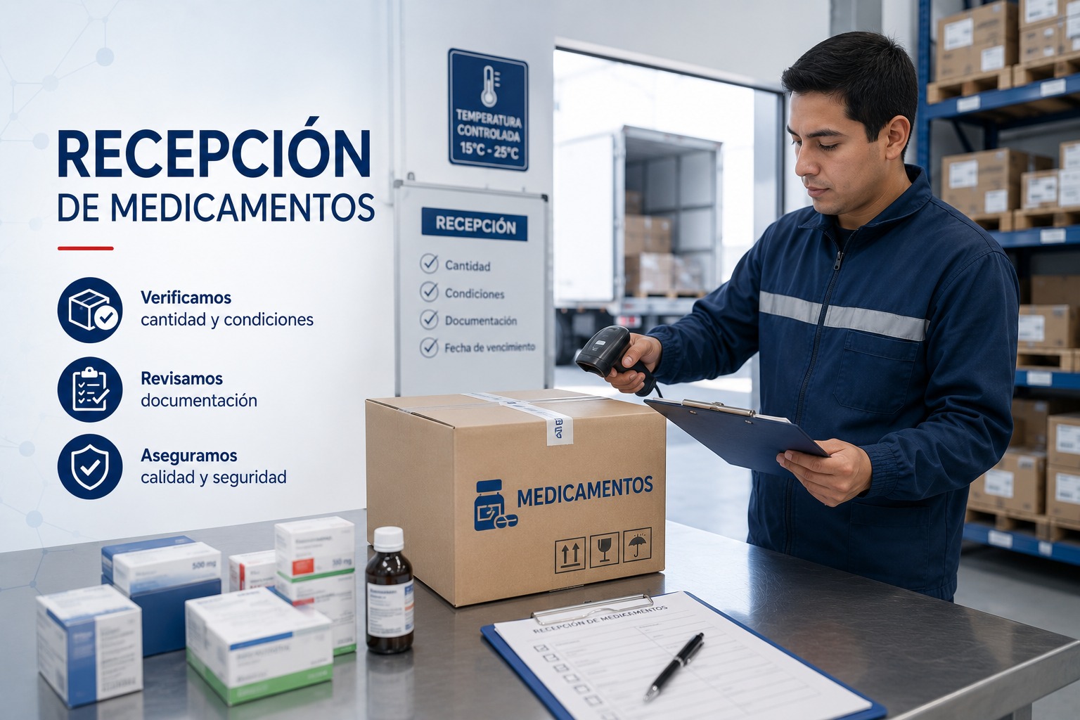 Recepción de medicamentos