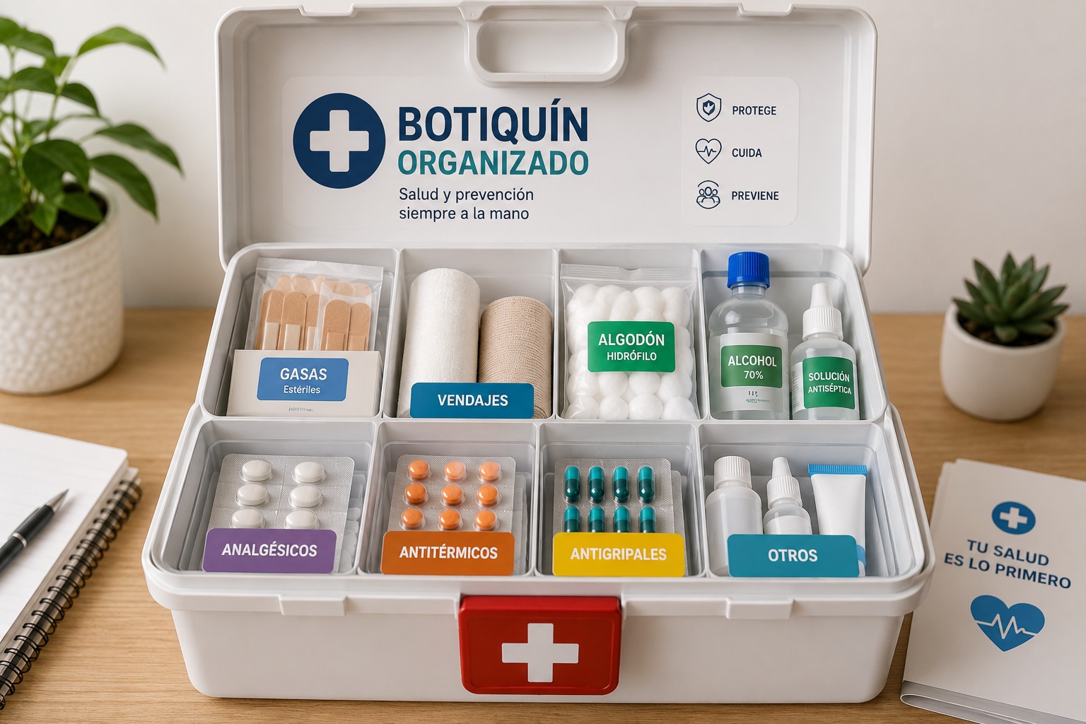 Botiquín organizado