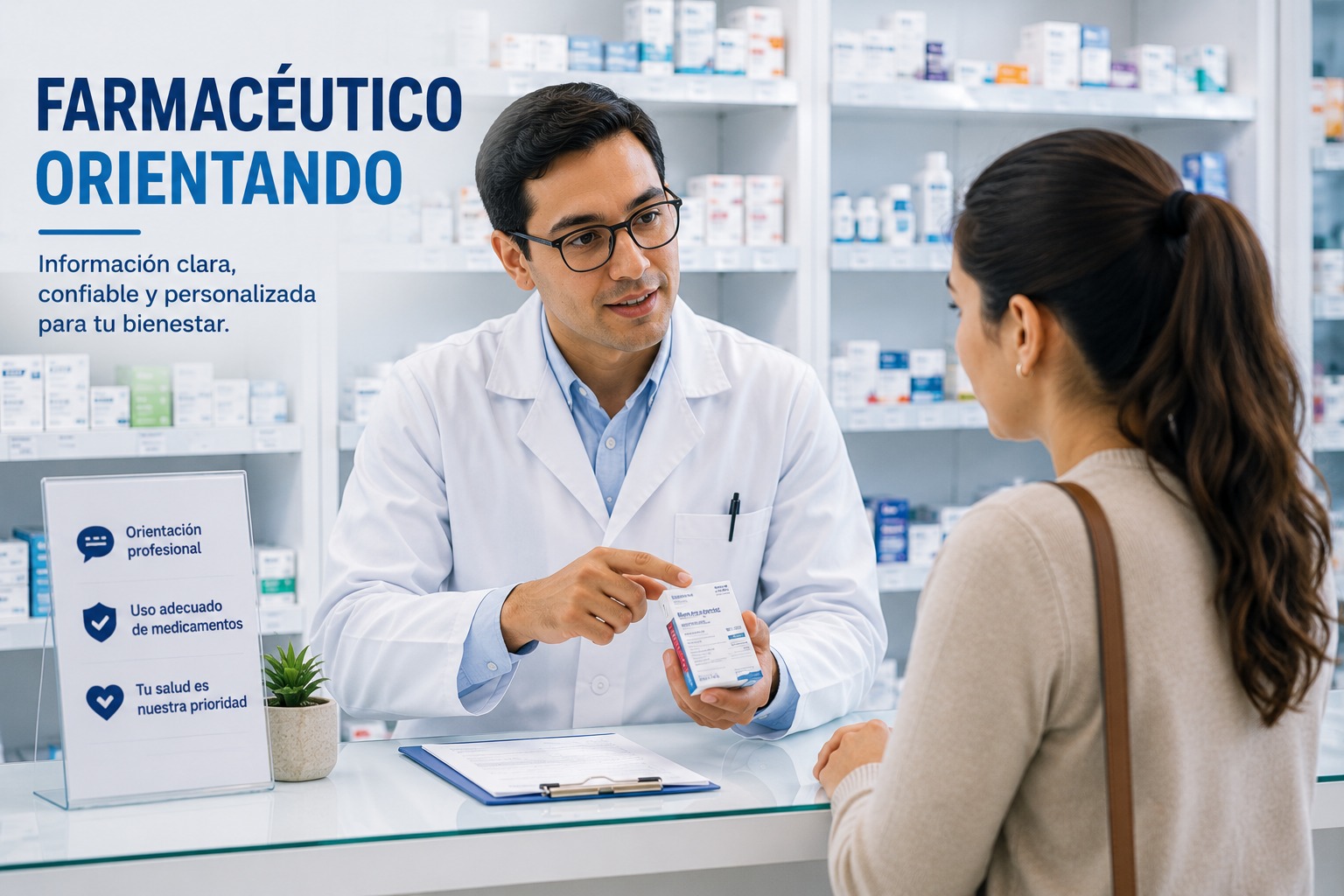 Farmacéutico orientando