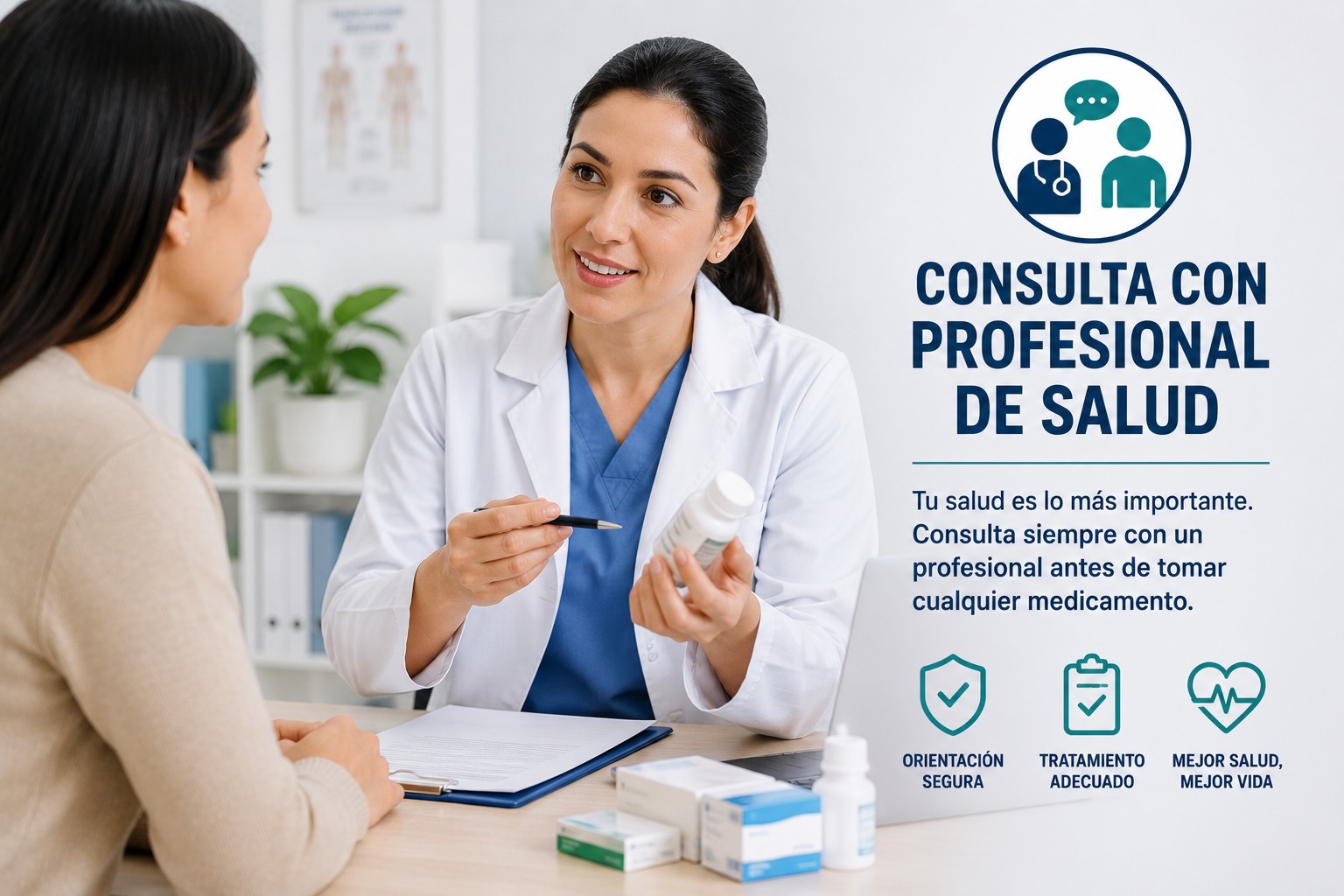 Consulta con profesional de salud