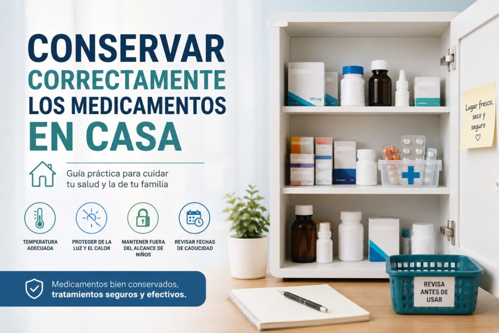 ¿Cómo conservar correctamente los medicamentos en casa?
